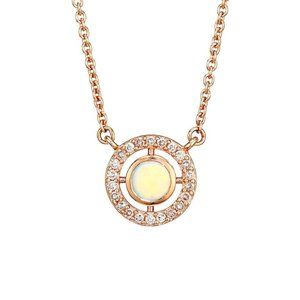 Astley Clarke 14K Rose Gold Opal & Diamond Pendant